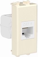Розетка компьютерная модульная DKC Avanti 1-м. 1 мод. RJ45 6е ванильная дымка картинка